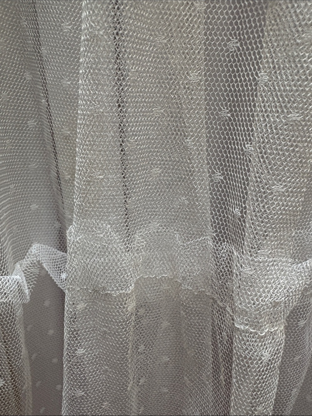 BTFBM MAXI SKIRT White Tiered Dot Mesh tulle NWT Small - Picture 10 of 10